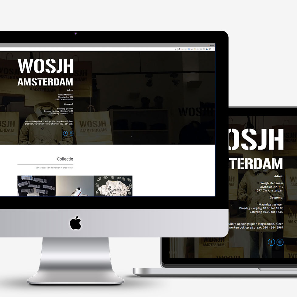 Website Wosjh Menswear Amsterdam